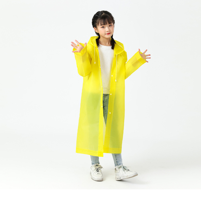 Thickened EVA Non-Disposable Poncho Children's Raincoat with Customized Printing