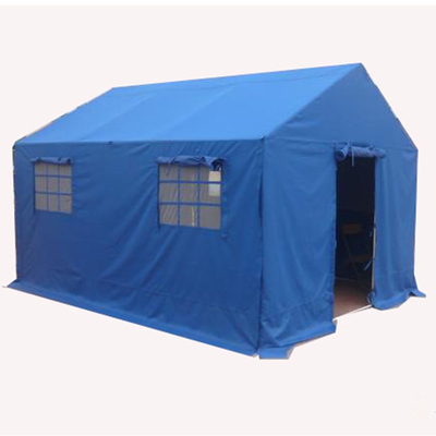 Thickened Galvanized Pipe Camping Tent for Construction Staff in Disaster Relief Site