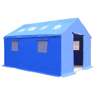 Thickened Galvanized Pipe Camping Tent for Construction Staff in Disaster Relief Site