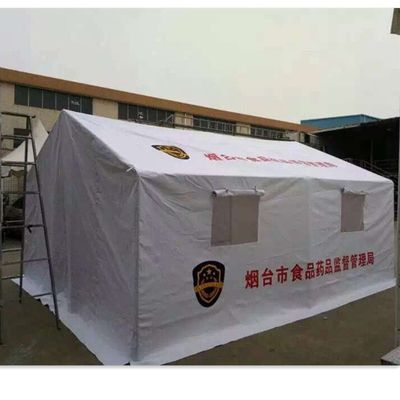 Thickened Galvanized Pipe Camping Tent for Construction Staff in Disaster Relief Site