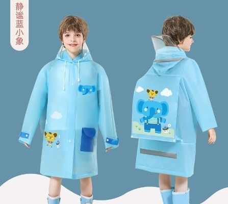 Children's One-Piece Raincoat 100% EVA Fabric Ideal for Travel and Outdoor Activities