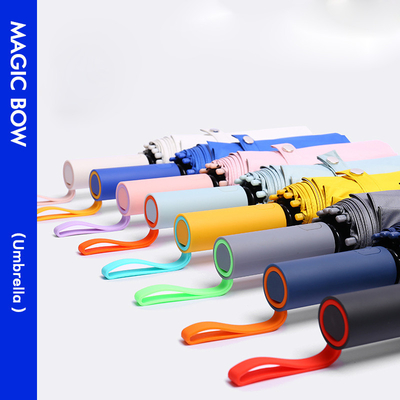 UV-Protection 72 Ribs 3 Fold Umbrella with Contrasting Colors and Customized Logo