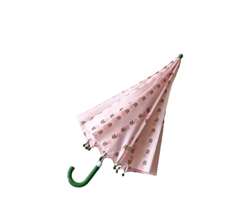 Classic Children's Long Umbrella Perfect for Girls' School and Daily Necessities Pink
