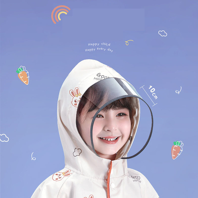 Waterproof and Windproof Children's Raincoat for Daily Needs in Polyester Taffeta