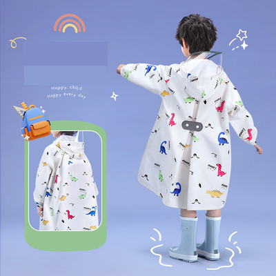Waterproof and Windproof Children's Raincoat for Daily Needs in Polyester Taffeta