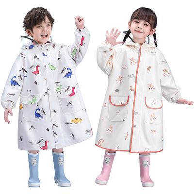 Waterproof and Windproof Children's Raincoat for Daily Needs in Polyester Taffeta