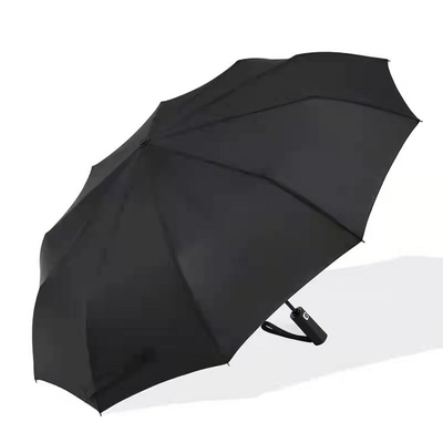 100cm Open Diameter Straight Umbrella for Customized Logo 3 Folding 12k Automatic Open