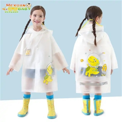 Travel-Ready Polyester Kids Raincoat Poncho for Lightweight and Breathable Protection