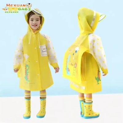 Travel-Ready Polyester Kids Raincoat Poncho for Lightweight and Breathable Protection