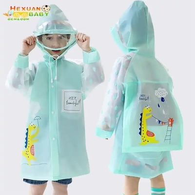 Travel-Ready Polyester Kids Raincoat Poncho for Lightweight and Breathable Protection