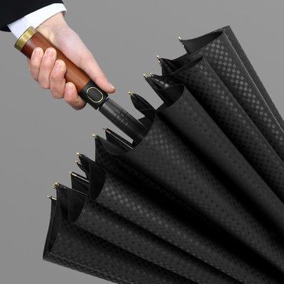 Retro Style Straight Umbrella Gentleman's Long Handle and Businessmen's Favorite