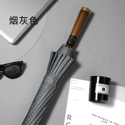 Retro Style Straight Umbrella Gentleman's Long Handle and Businessmen's Favorite