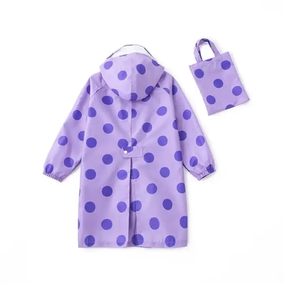 Cartoon Girl's Raincoat Single-person Rainwear Poncho Style for Kids 100% EVA Fabric