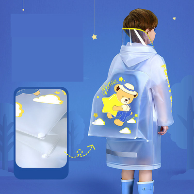 Non-Disposable EVA Baby and Student Raincoat Children's Poncho for School Students
