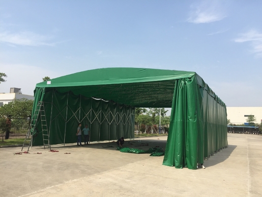 Pull Waterproof Telescopic Folding Retractable Tunnels Tarpaulin and 10-Year Life Span