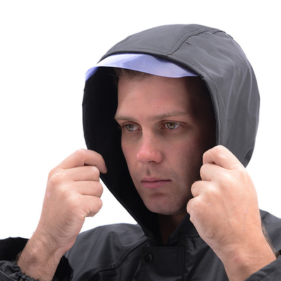 Waterproof Windproof Adult Long Protection Split Raincoat with Oxford Cloth Material
