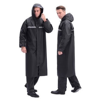 Waterproof Windproof Adult Long Protection Split Raincoat with Oxford Cloth Material