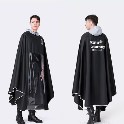Conventional Size Rain Poncho for Electric Battery Cars 100% Polyester Pongee Fabric