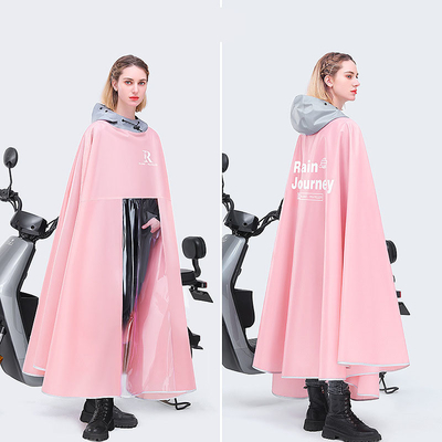Conventional Size Rain Poncho for Electric Battery Cars 100% Polyester Pongee Fabric