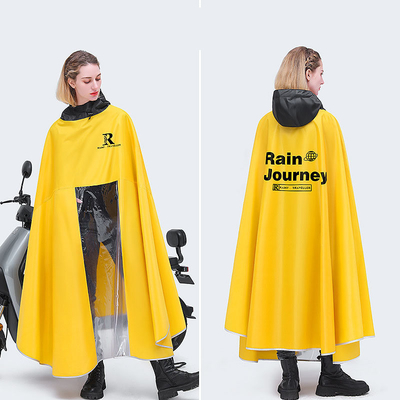 Conventional Size Rain Poncho for Electric Battery Cars 100% Polyester Pongee Fabric