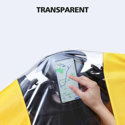 Conventional Size Rain Poncho for Electric Battery Cars 100% Polyester Pongee Fabric
