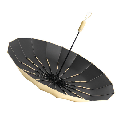 UV Sun Protection Automatic Umbrella with Triple Fold Design and 105cm Open Diameter