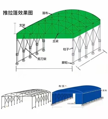 Customized Printing Outdoor Event Easy Folding Tent For Truck Garage Waterproof Car Wash Tent