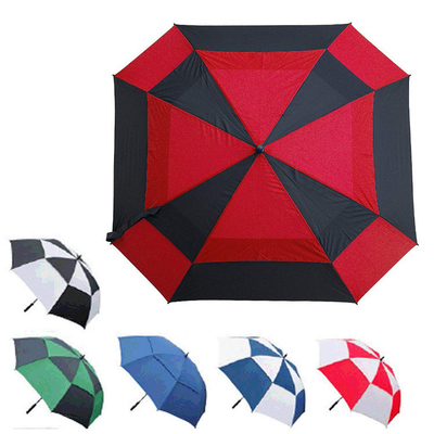 60-inch All-fiber Square Spliced Golf Umbrella for Business Professionals and Executives