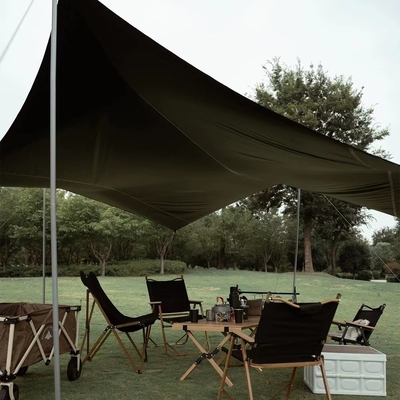 Aluminum Frame Camping Tarp Tent UPF 50 Canopy Sun Shelter Portable Large Picnic Beach
