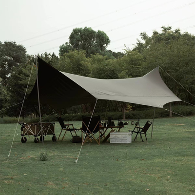 Aluminum Frame Camping Tarp Tent UPF 50 Canopy Sun Shelter Portable Large Picnic Beach