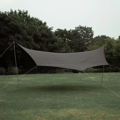 Aluminum Frame Camping Tarp Tent UPF 50 Canopy Sun Shelter Portable Large Picnic Beach