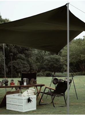 Aluminum Frame Camping Tarp Tent UPF 50 Canopy Sun Shelter Portable Large Picnic Beach