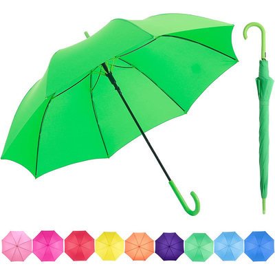 Full Fiber Customized Integrated Bending Handle Golf Umbrella Automatic Open Advertising