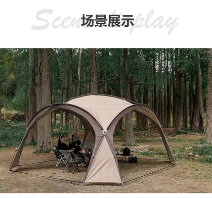 Waterproof Outdoor Family Luxury Camping Tent with Extra Large Size and Belt Chimney