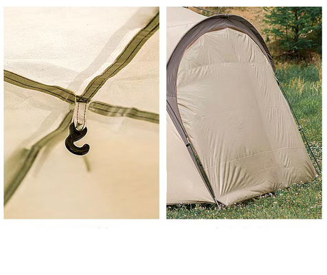 Waterproof Outdoor Family Luxury Camping Tent with Extra Large Size and Belt Chimney
