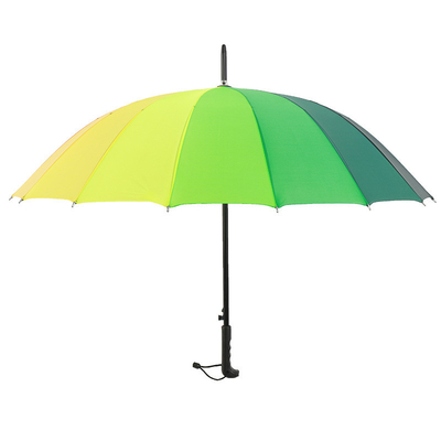 Bank and Insurance Stall Gift Red 16 Bone Straight Rod Umbrella with Ponegee Fabric