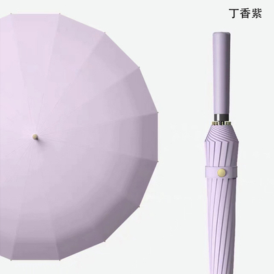 190T Nylon Fabric 16k Straight Umbrella Automatic Long Handle Ideal for Men and Women