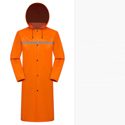 Men and Women Labor Protection Oxford Cloth Long Reflective Raincoat with Custom Logo