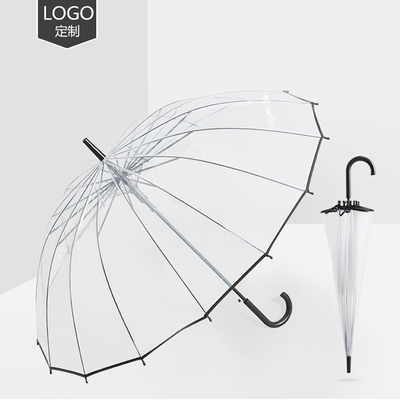 Transparent Automatic Umbrella with Customizable Logo All in 1 Function 21Inches*8k