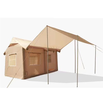 Oxford Fabric Inflatable Air Tourist Large Canvas Cabin Tent for Family Outdoor Camping
