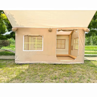Oxford Fabric Inflatable Air Tourist Large Canvas Cabin Tent for Family Outdoor Camping