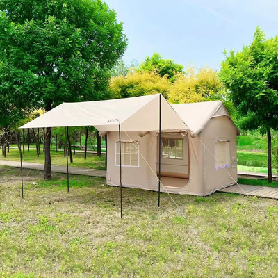 Oxford Fabric Inflatable Air Tourist Large Canvas Cabin Tent for Family Outdoor Camping