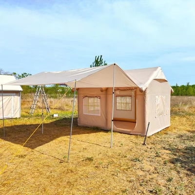 Oxford Fabric Inflatable Air Tourist Large Canvas Cabin Tent for Family Outdoor Camping