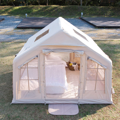 Large Canvas Glamping Cabin Tent Awnings and Suit Included for Spacious Outdoor Living