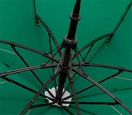 110cm Open Diameter 2 Fold Umbrella with Rubber Straight Handle and Double Fiberglass