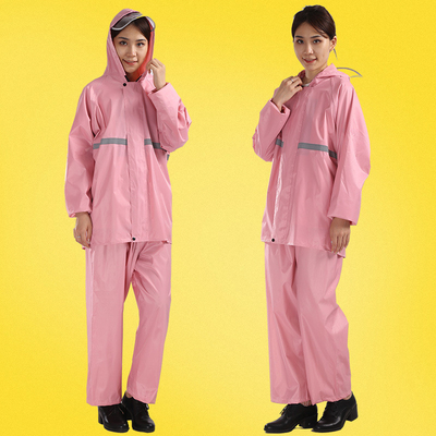 Adult Raincoat Set Thickened Split Raincoat for Outdoor Riding Solid Color Poncho