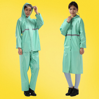 Adult Raincoat Set Thickened Split Raincoat for Outdoor Riding Solid Color Poncho
