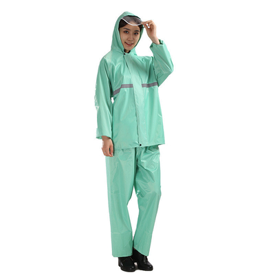 Adult Raincoat Set Thickened Split Raincoat for Outdoor Riding Solid Color Poncho