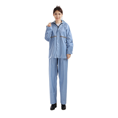 Adult Raincoat Set Thickened Split Raincoat for Outdoor Riding Solid Color Poncho