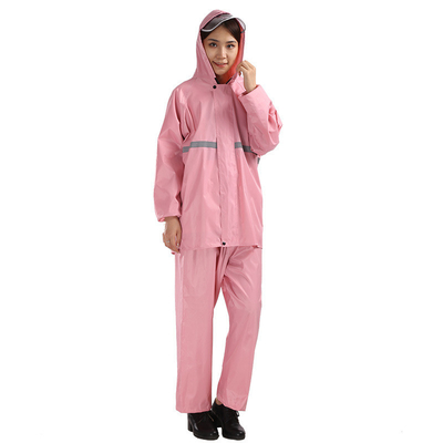 Adult Raincoat Set Thickened Split Raincoat for Outdoor Riding Solid Color Poncho